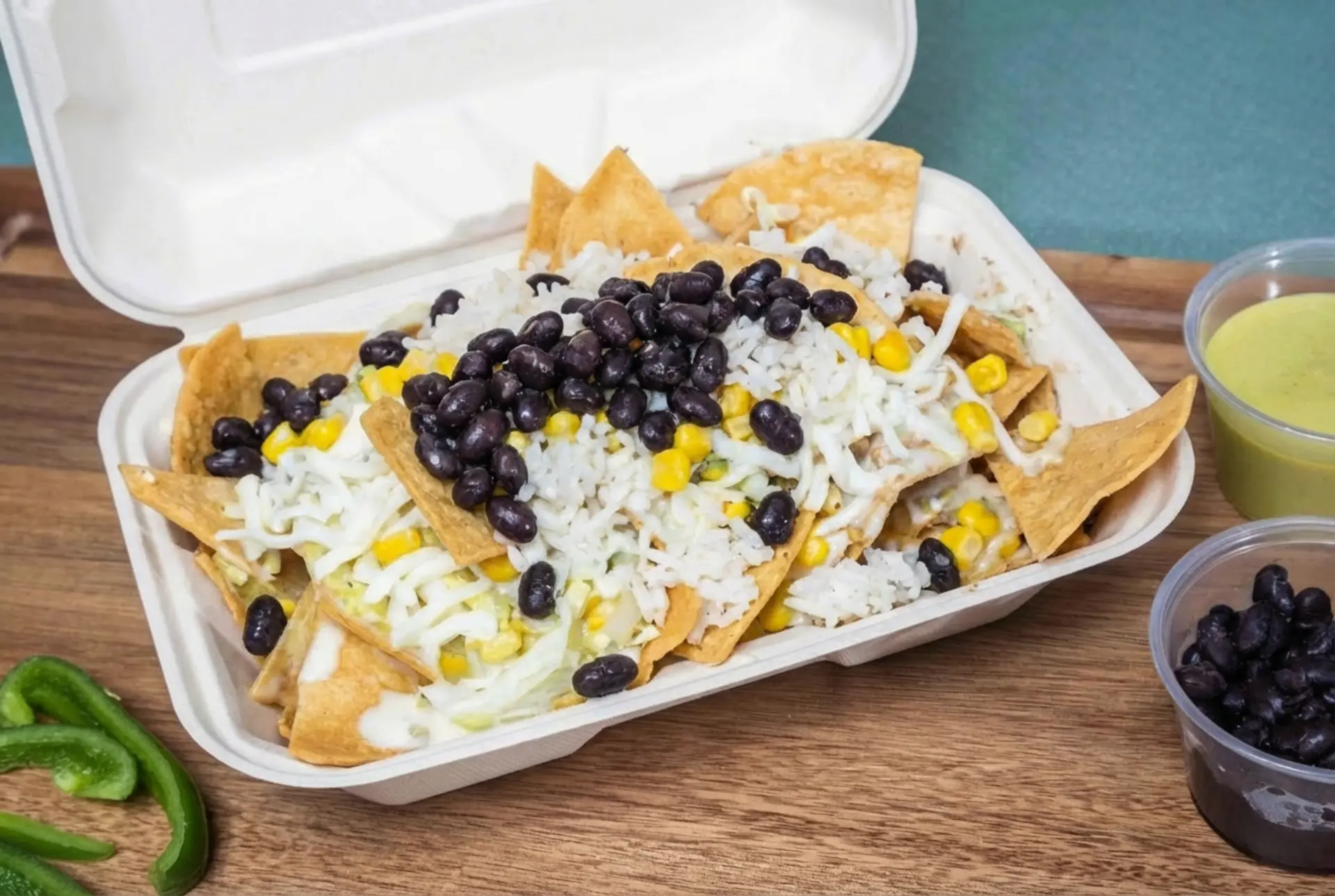 Rice and Beans Nachos