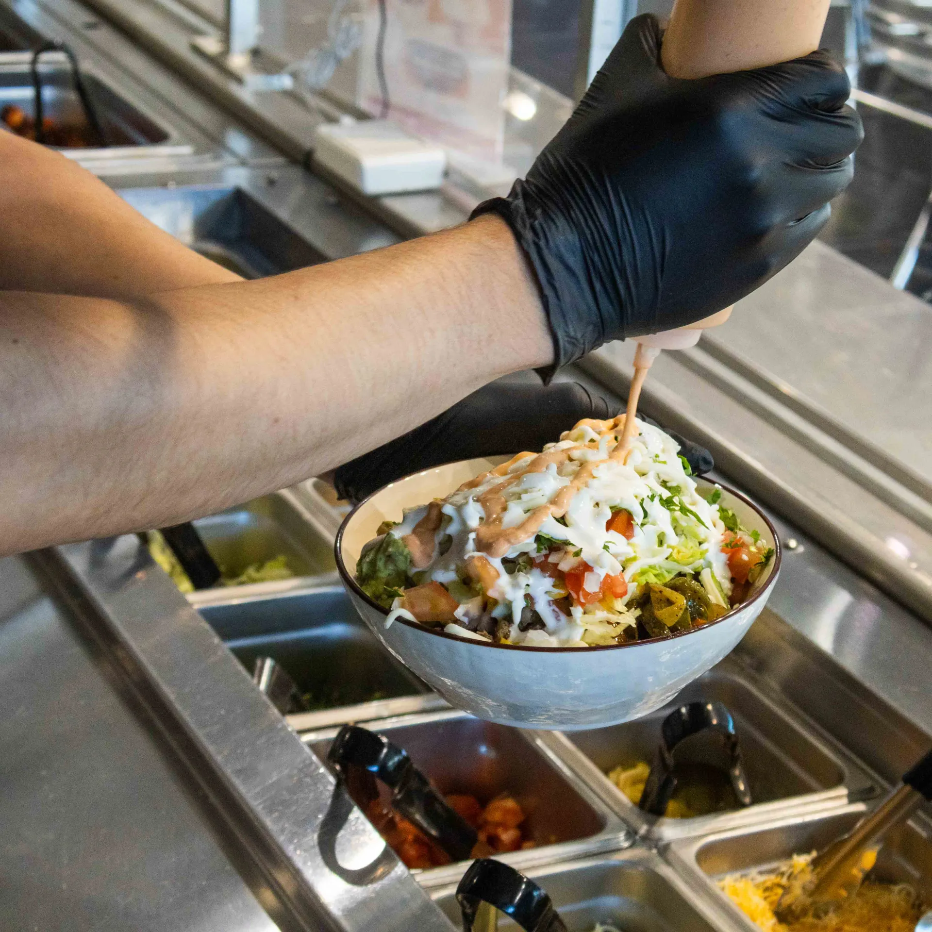 Fresh authentic Mexican tacos with cilantro and lime at Mexibites Rockingham
